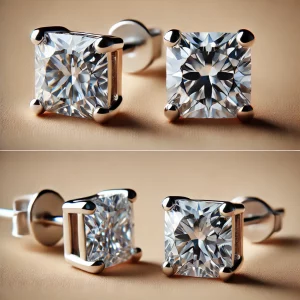Princess Cut Earrings