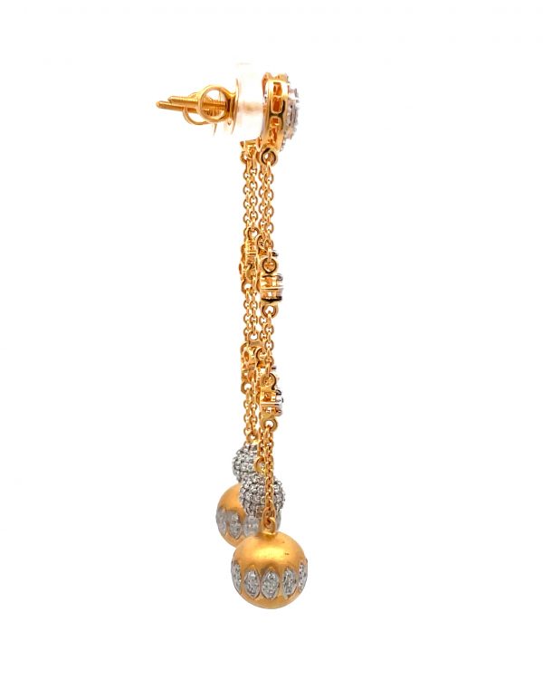 Diamond earring OE539 - Image 3