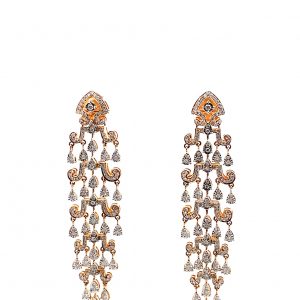 Elegant Diamond Drop Earrings – Timeless Sparkle OE583