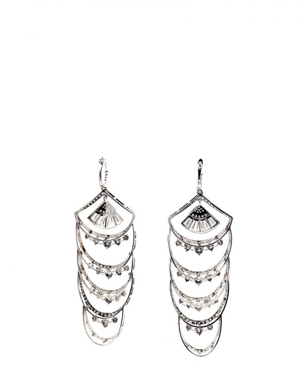 Diamond earrings OE 590 - Image 3