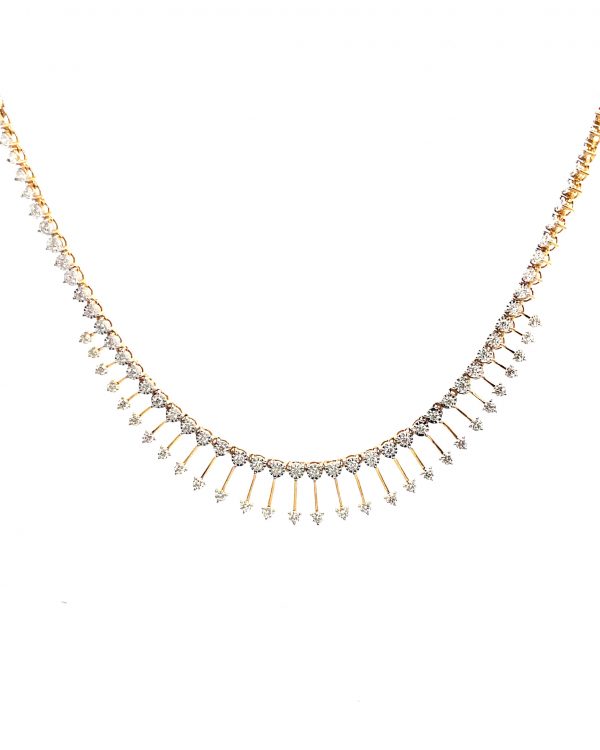 Classic Diamond Fringe Necklace