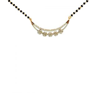 Floral Diamond Mangalsutra Necklace OP268
