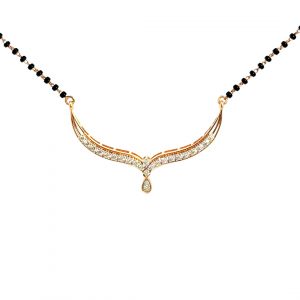 Elegant Diamond-Studded Mangalsutra Necklace OP290