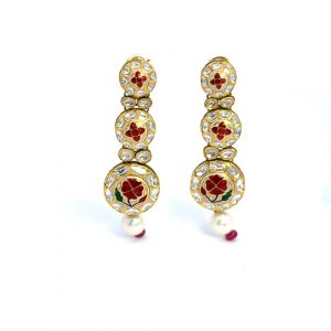 polki earrings