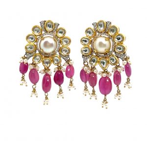 Polki matching earrings