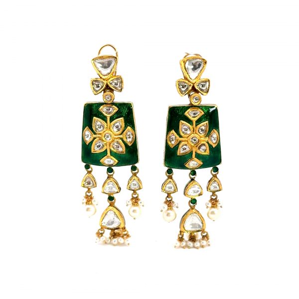 Kundan & Meenakari Earrings